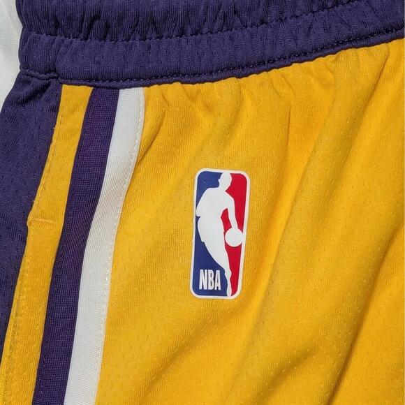 Nike NBA Los Angeles Lakers Swingman Icon Shorts Men’s S NWT - Picture 7 of 8